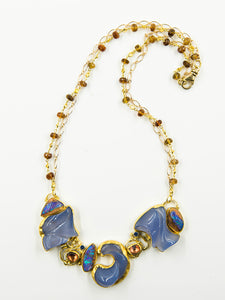chalcedony-boulder-opal-zircon-22k-18k-14k-gold-necklace-Jennifer-Kalled
