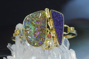  opal-drusy-diamond-topaz-gold-kalled-cuff-bracelet