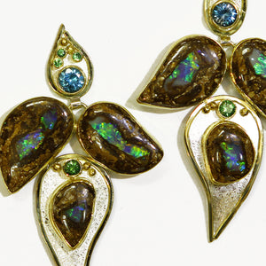 Boulder-opal-take-it-or-leaf-it-earrings-kalled-gold