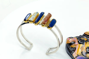 kyanite-natural-topaz-boulder-opal-cuff-bracelet-silver-22k-gold-kalled-kasso
