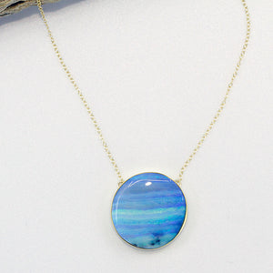 Boulder Opal Necklace 22k 18k SS