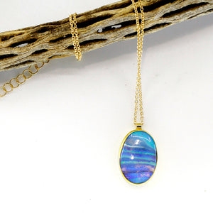 Boulder Opal Pendant 22k 18k 14k