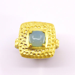 Designs by Ehmar Electrum Metal Gem Ring