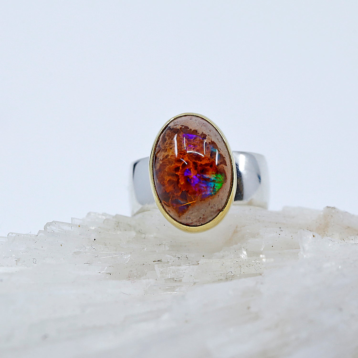 KINARIYA gem stone melted ring コッパーオパール il_fullxfull.