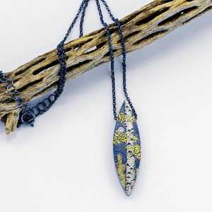 Wolfgang Vaatz Necklace Diamond Gold Oxidized Silver