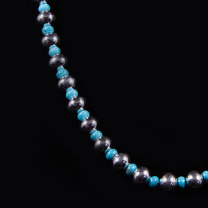 Artie Yellowhorse Turquoise and Sterling Necklace – The Kalled Gallery