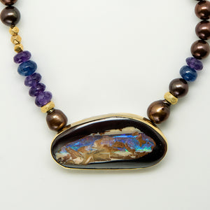 Jennifer-Kalled-yowah-opal-necklace-tanzanite-22k-18k-14k-gold-kalled-gallery