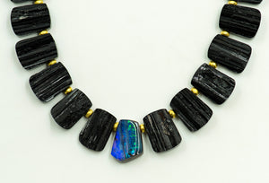 opal-black-tourmaline-gold-beads-necklace-Jennifer-Kalled