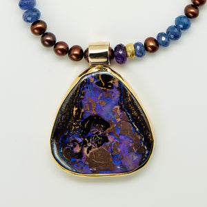 Jennifer-Kalled-koroit-opal-pendant-22k-18k-14k-gold-tanzanite-brown-pearls-kalled-gallery