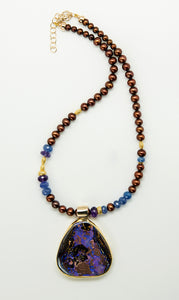 Jennifer-Kalled-koroit-opal-pendant-22k-18k-14k-gold-tanzanite-brown-pearls-kalled-gallery