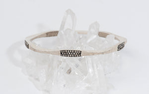 Sunshine-Gems-California-Collection-sterling-silver-bangle-bracelet-raw-diamonds