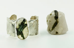 green-tourmaline-quartz-sterling-silver-cuff-bracelet-Jennifer-Kalled