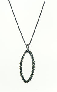 oxidized-sterling-silver-oval-bumpy-necklace-Dahlia-Kanner