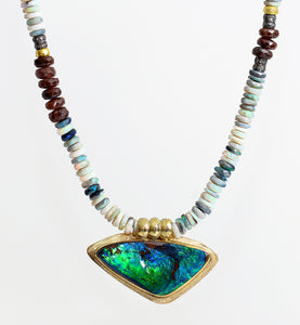 Jennifer-Kalled-pendant-necklace-boulder-opal-beaded