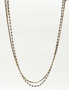 Jennifer-Kalled-double-strand-chain-black-diamond-18k-gold