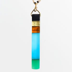 Jennifer-Kalled-pendant-turquoise-jade-gold-chrysaprase