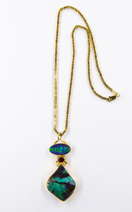 australian-boulder-opal-gold-garnet-Jennifer-Kalled