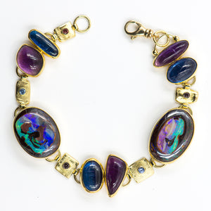 australian-boulder-opal-yowah-tanzanite-sapphire-amethyst-Octopus-Garden-Jennifer-Kalled