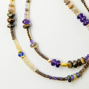 Gem-beaded-chain-boulder-opal-amethyst-sapphire-18k-gold-Jennifer-Kalled