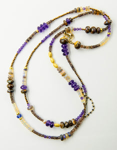 Gem-beaded-chain-boulder-opal-amethyst-sapphire-18k-gold-Jennifer-Kalled
