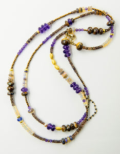 gem-beaded-chain-necklace-amethyst-opal-Jennifer-Kalled