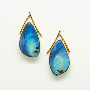 Jennifer-Kalled-australian-boulder-opal-earrings 22k-18k-gold-kalled-gallery