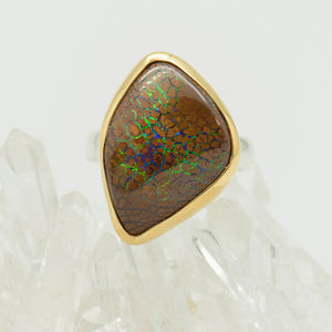 Jennifer-Kalled-australian-boulder-opal-ring-gold-kalled-gallery