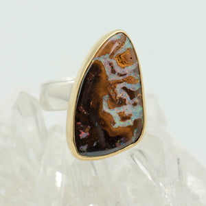 Jennifer-Kalled-australian-boulder-opal-ring-gold-kalled-gallery