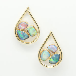 Jennifjer-Kalled-opal-petrified-wood-22k-18k-14k-gold-post-earrings-kalled-gallery
