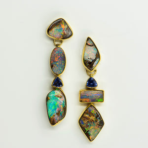opal-australian-boulder-opal-amethyst-22k-18k-14k-gold-earrings-Jennifer-Kalled