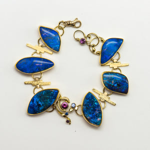 Jennifer-Kalled-boulder-opal-link-bracelet-22k-18k-gold