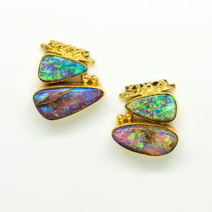 australian-boulder-opal-22k-18k-14k-gold-post-earrings-Jennifer-Kalled