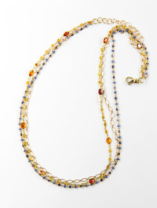 three-strand-tanzanite-orange-sapphire-gold-beaded-chain-Jennifer-Kalled