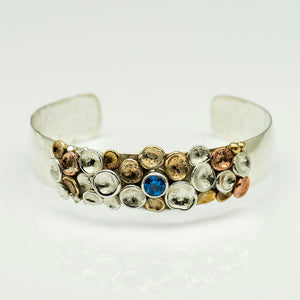 Tamara-Kelly-sterling-silver-cuff-bracelet-stone-pebbles-topaz-kalled-gallery