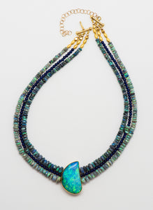 Jennifer-Kalled-Australian-boulder-opal-black-opal-beaded-necklace