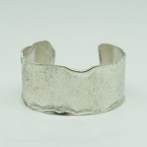 Jennifer-Kalled-melted-sterling-silver-cuff-bracelet
