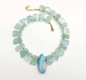 oval-boulder-opal-aquamarine-gold-bead-necklace-Jennifer-Kalled