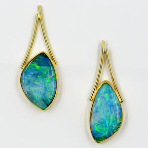 boulder-opal-post-earrings-22k-gold-Jennifer-Kalled