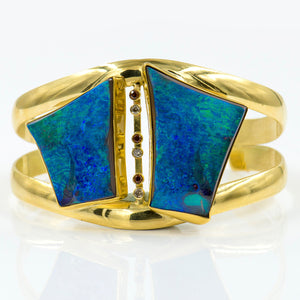 boulder-opal-gold-cuff-bracelet-Jennifer-Kalled