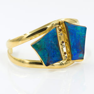 boulder-opal-gold-cuff-bracelet-Jennifer-Kalled