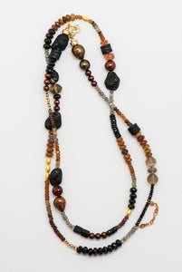 Jennifer-Kalled-gem-beaded-necklace-browns