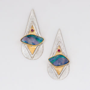 layered-boulder-opal-22k-18k-14k-gold-sterling-silver-earrings-Jennifer-Kalled