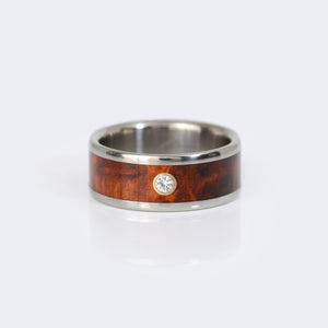 Hawaii-Titanium-Ring-wood-diamond-14k-gold