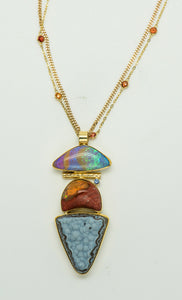 Jennifer-Kalled-pendant-australian-boulder-opal-mexican-opal-blue-drusy