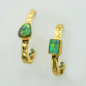 Jennifer-Kalled-22k-18k-gold-hoop-australian-opal-earrings