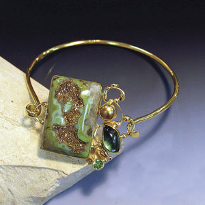 Agate-drusy-mint-green-gold-kalled-bracelet