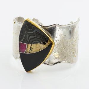 steve-walters-composite-22k-gold-sterling-silver-cuff-bracelet-Jennifer-Kalled