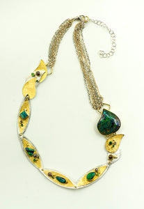 opal-australian-boulder-bi-metal-22k-gold-sterling-silver-necklace-Jennifer-Kalled