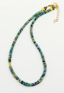 Australian-boulder-opal-14k-gold-beads-beaded-necklace-Jennifer-Kalled
