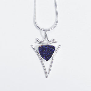 Blue-drusy-oriental-pendant